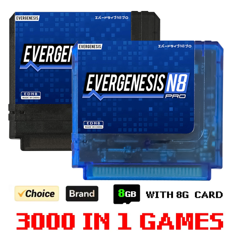 Retro Gaming Pro - 3000 in 1ゲームカード ED N8 Proゲームカートリッジ