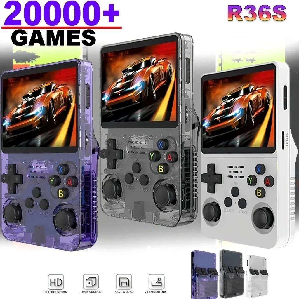 Retro Gaming Hdmi Stick - ミニR36SレトロハンドヘルドビデオゲームコンソールLinuxシステムポータブルポケットプレーヤープラスゲームスティックPS Vitaボックスイッチ