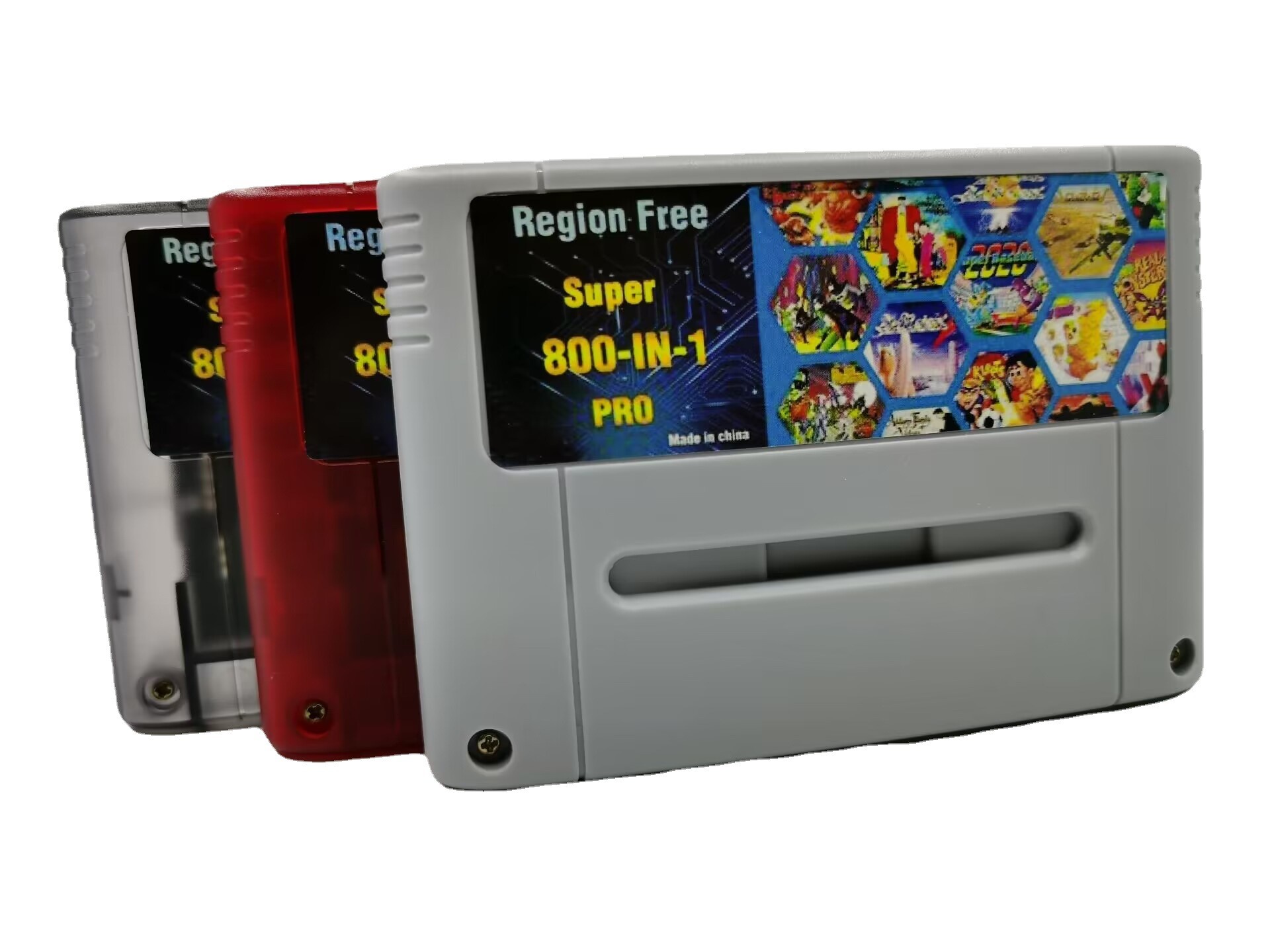 Retro Gaming Pro - スーパーDIYレトロ800 in 1プロビデオゲームカートリッジ（16ビットゲームコンソールカード用）中国版