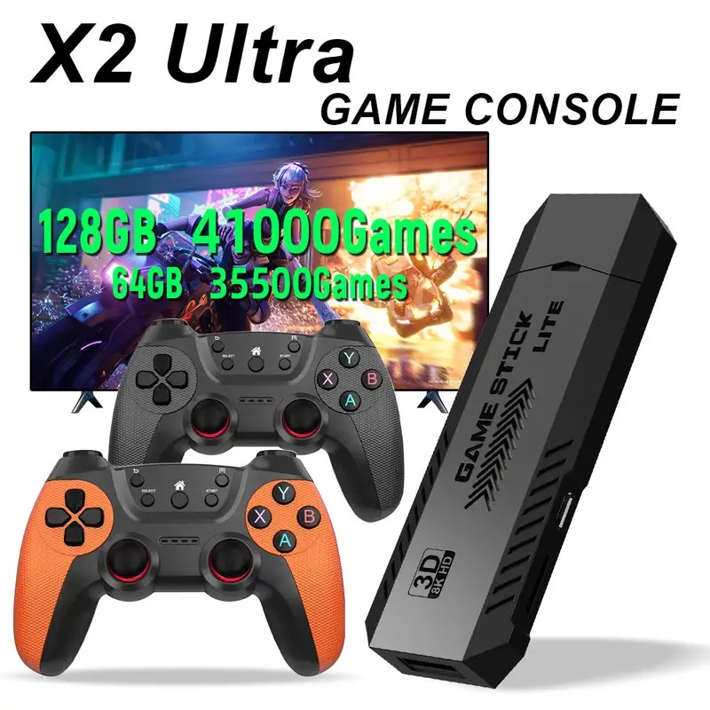 Retro Gaming Hdmi Stick - X2 Ultra Pro レトロゲームスティック 64GB 128GB