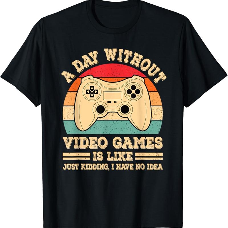 Retro Gaming Gamestop - ビデオゲームのない日 面白いゲーマー レトロ ヴィンテージ ゲーミング Tシャツ
