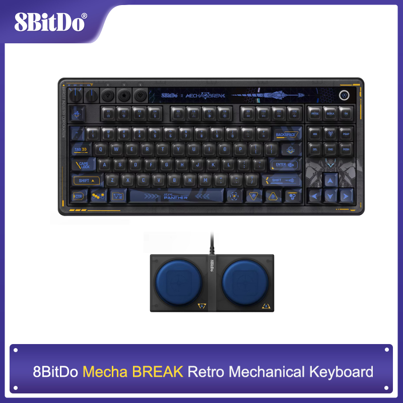 Retro Gaming Windows - 8BitDo レトロ 87 メカニカル キーボード -