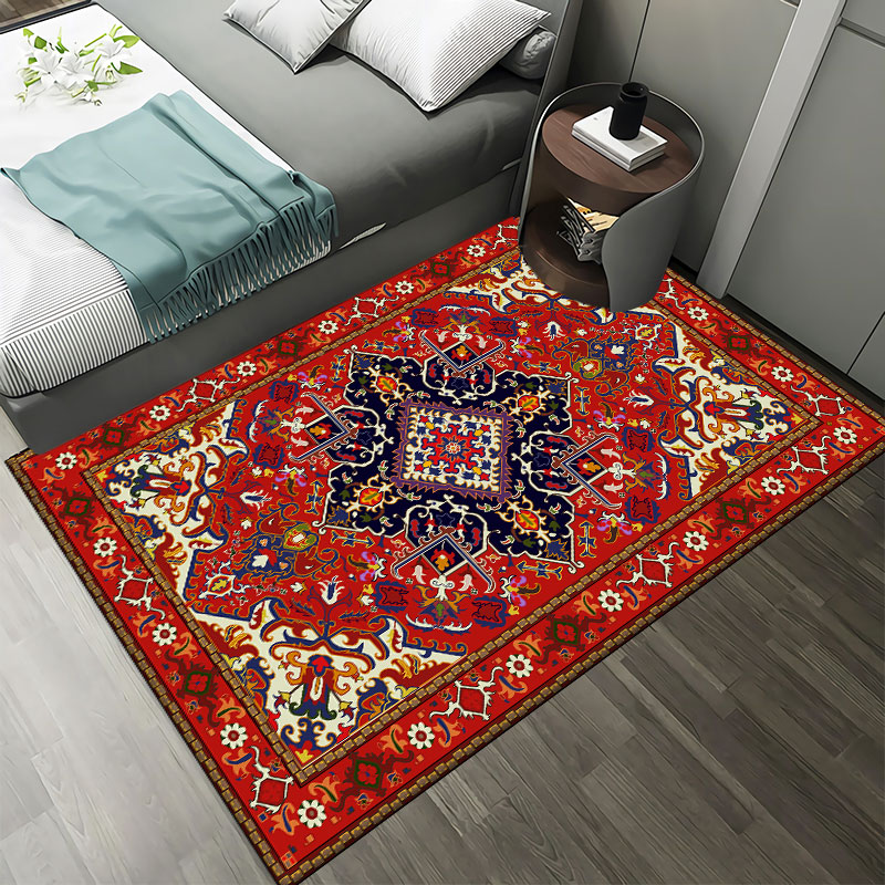 ペルシャ風レトロカーペット リビングルーム 寝室用マット 滑 - Retro Gaming Rug のレビューと価格