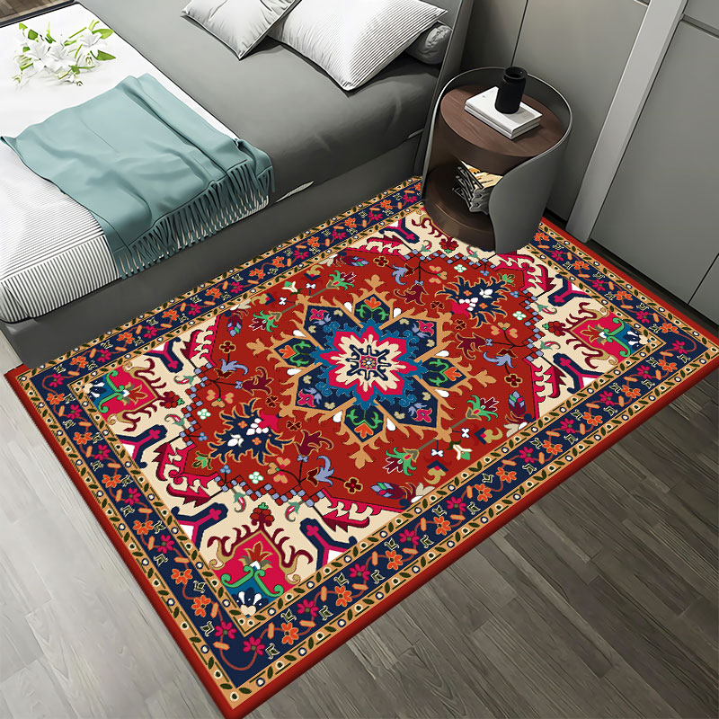 ペルシャ風レトロカーペット リビングルーム 寝室用マット 滑 - Retro Gaming Rug のレビューと価格