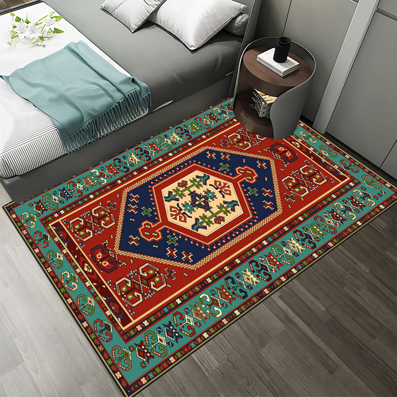 ペルシャ風レトロカーペット リビングルーム 寝室用マット 滑 - Retro Gaming Rug のレビューと価格
