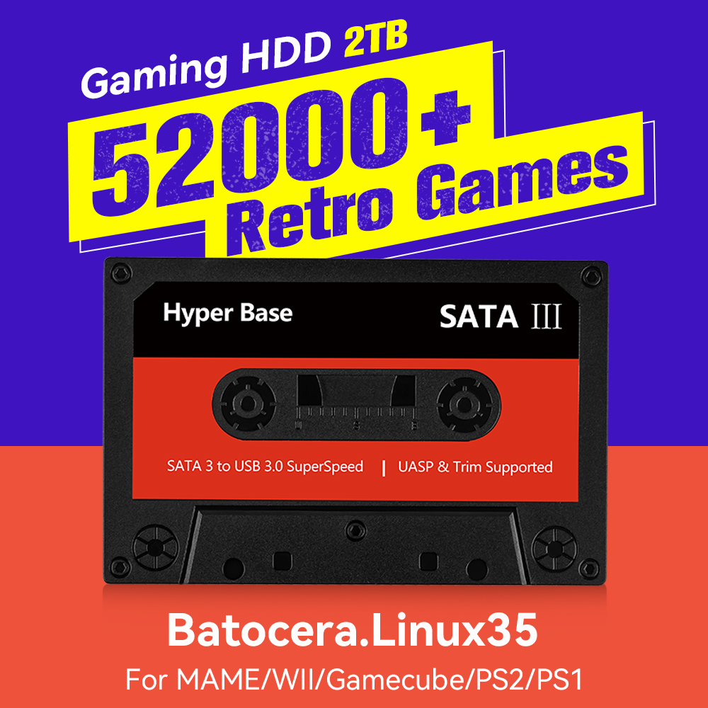 Batocera 500GB/2TB レトロゲームコンソール - Retro Gaming Windows のレビューと価格