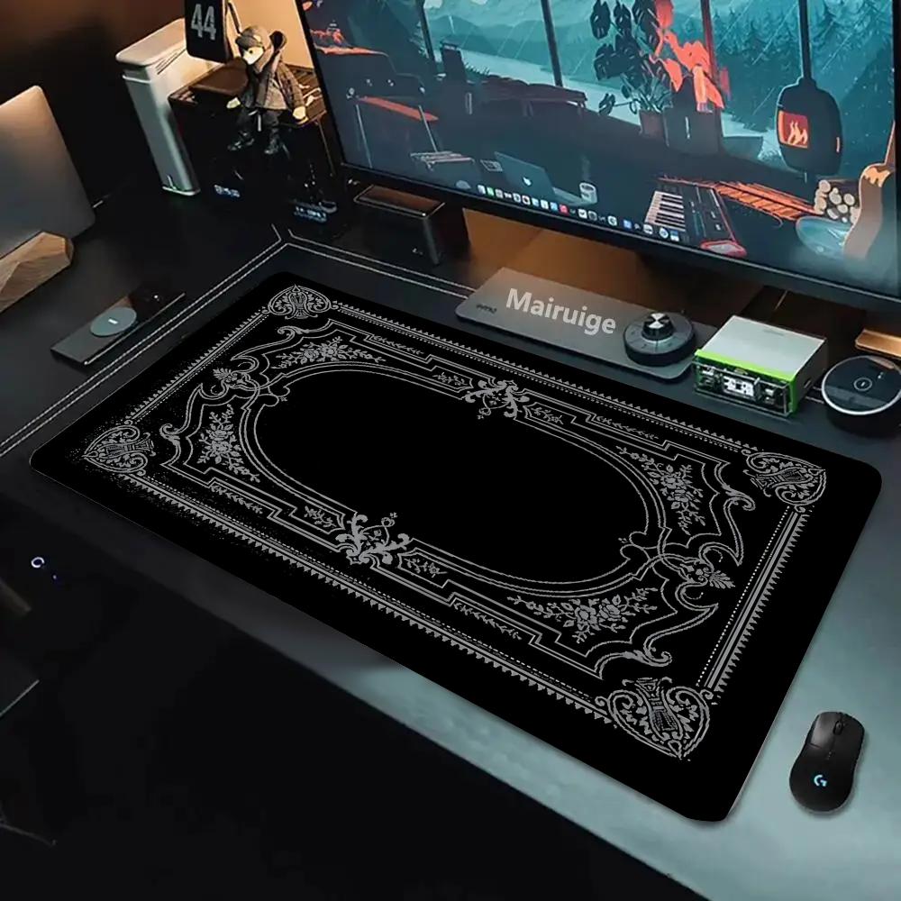新しい黒ペルシャ絨毯神秘的なレトロマウスパッド Pc ゲーマ - Retro Gaming Rug のレビューと価格