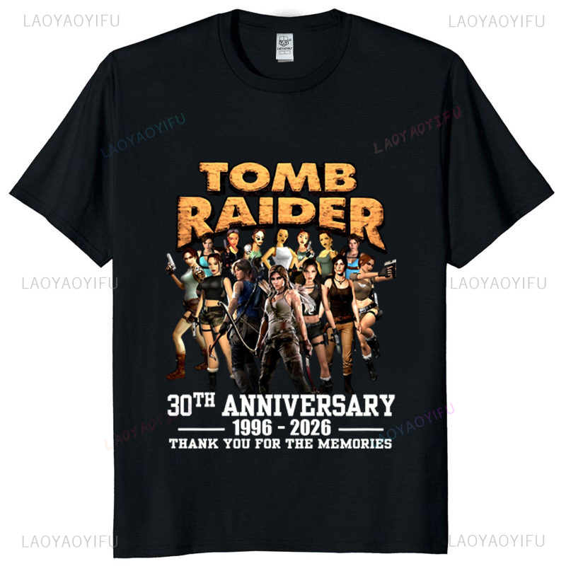 トゥームレイダー 30 周年記念ユニセックスヴィンテージ T - Retro Gaming Gamestop のレビューと価格