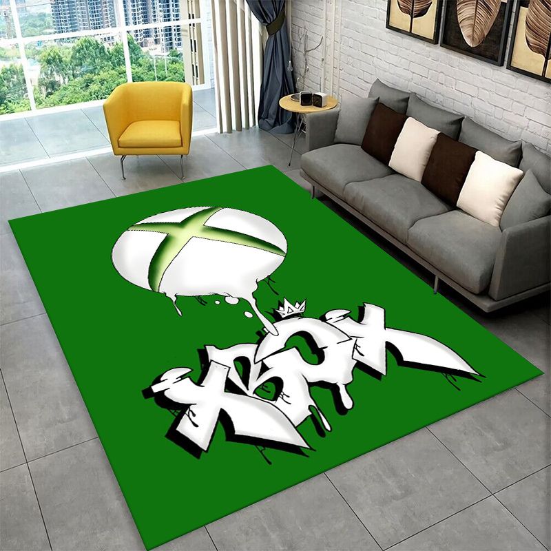 レトロXboxゲーミングゲーマーロゴカーペットラグ、寝室、リ - Retro Gaming Rug のレビューと価格
