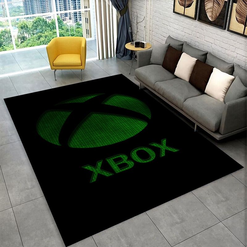 レトロXboxゲーミングゲーマーロゴカーペットラグ、寝室、リ - Retro Gaming Rug のレビューと価格