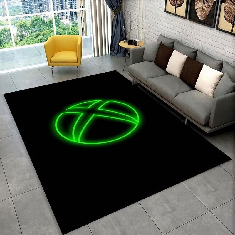 レトロXboxゲーミングゲーマーロゴカーペットラグ、寝室、リ - Retro Gaming Rug のレビューと価格