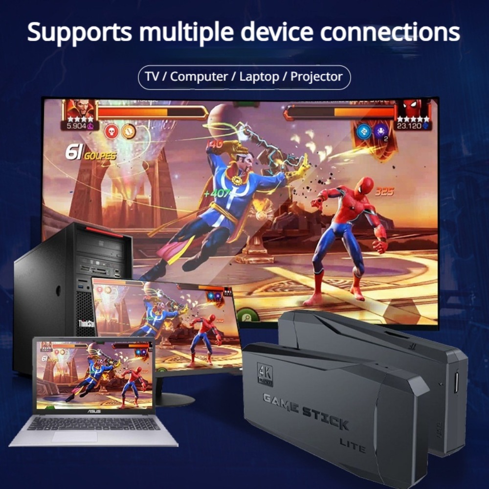 ポータブル4Kレトロゲームスティックコンソール、ワイヤレスコ - Retro Gaming Hdmi Stick のレビューと価格