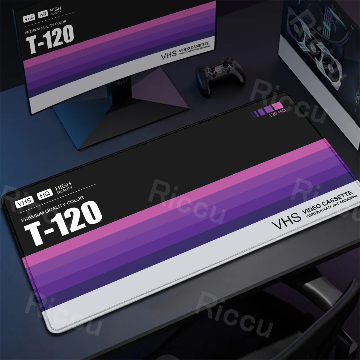 レトロ VHS スタイルマウスパッド Xxl コンピュータ大 - Retro Gaming Rug のレビューと価格