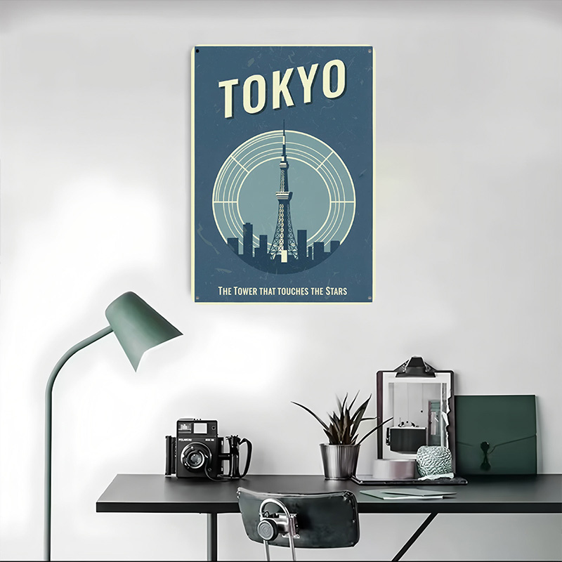 東京タワー ヴィンテージ旅行プリントポスター カスタマイズさ - Retro Gaming Tokyo のレビューと価格