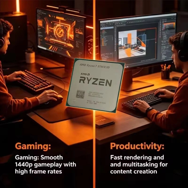 Ryzen 7 5700X3D AMD デスクトップCPUプ - Amd Cpu Ryzen 7 のレビューと価格