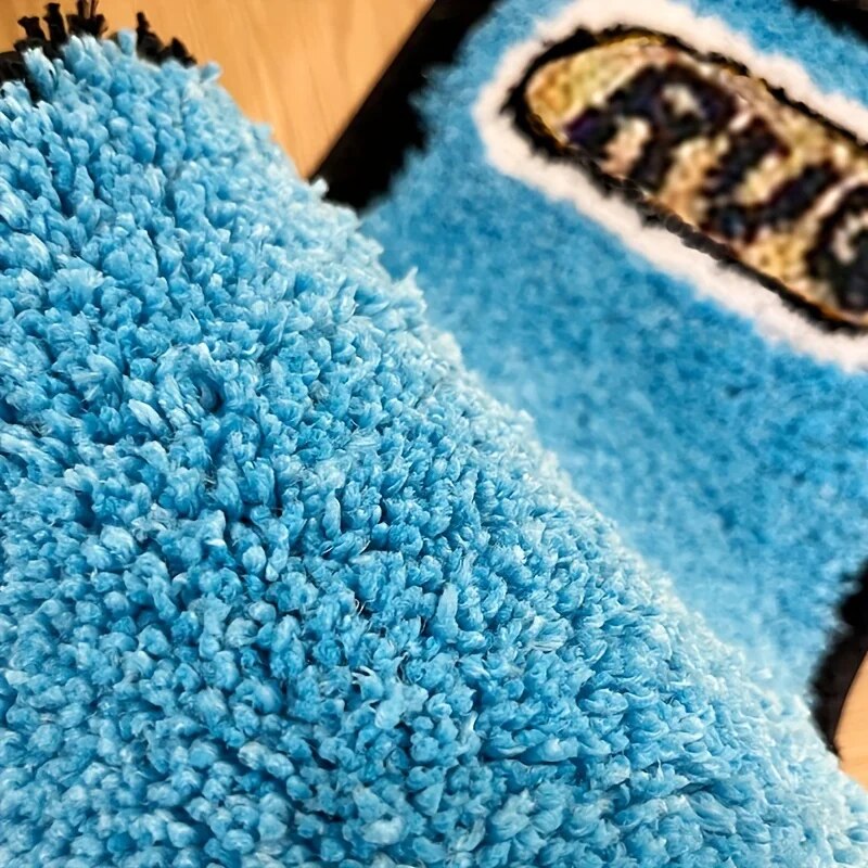 軽量形状カーペット寝室リビングルームバスルーム家庭用家具春の - Retro Gaming Rug のレビューと価格