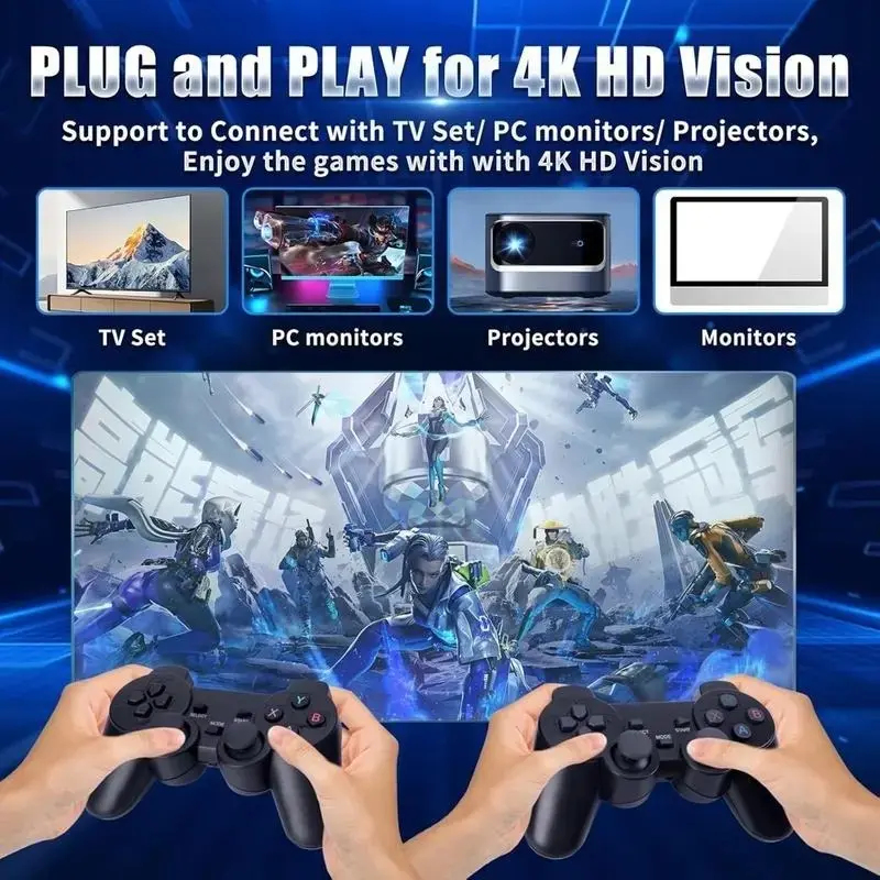 プラグアンドプレイレトロゲームコンソール4K HDMI出力ワ - Retro Gaming Hdmi Stick のレビューと価格