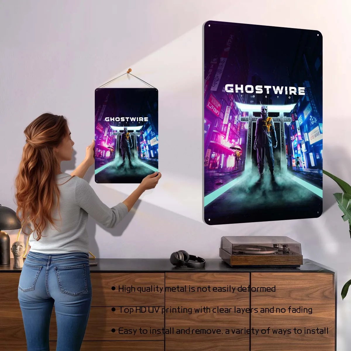 Ghostwire 東京ポスター クラシックゲーム メタルサ - Retro Gaming Tokyo のレビューと価格