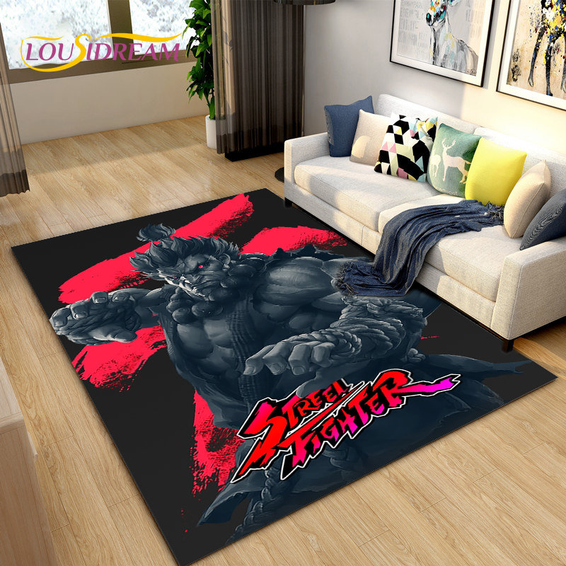 子供のためのレトロな滑り止めゲームマット,ストリートファイタ - Retro Gaming Rug のレビューと価格